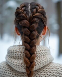 winter hair braid